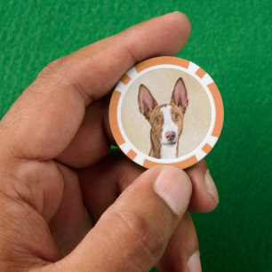 Ibizan Hound Malerei - Niedliche Original Hunde Ku Pokerchips