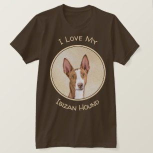Ibizan Hound Malerei - Niedliche Original Hunde Ku T-Shirt