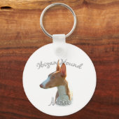 Ibizan Hound Mama 2 Schlüsselanhänger (Rückseite)