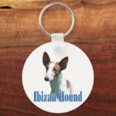 Ibizan Hound Name Schlüsselanhänger (Vorderseite)
