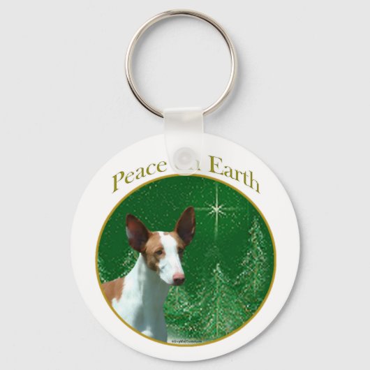 Ibizan Hound Peace Schlüsselanhänger (Vorderseite)