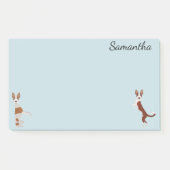 Ibizan Hound Podenco Personalisiert Post-it Klebezettel (Vorderseite)