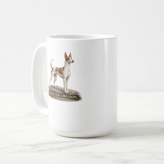 Ibizan Hound – Rare For A Reason Kaffeetasse (Vorderseite Links)