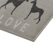 Ibizan Hound Silhouetten Liebe Schneidebrett (Ecke)