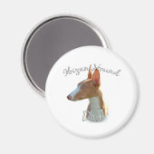 Ibizan Hound Vater 2 Magnet (Vorderseite/Rückseite)