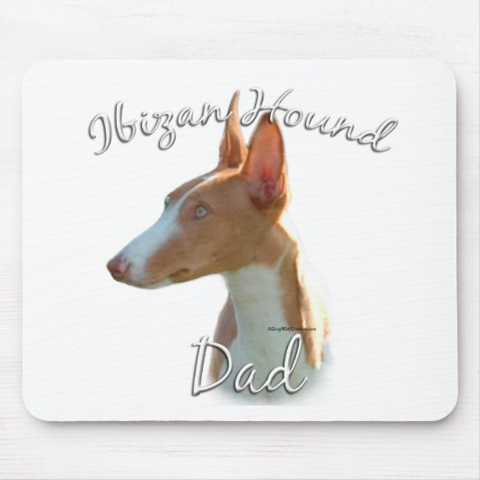 Ibizan Hound Vater 2 Mousepad (Vorne)