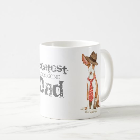 Ibizan Hound Vater Kaffeetasse (VorderseiteRechts)