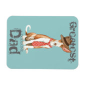 Ibizan Hound Vater Magnet (Horizontal)