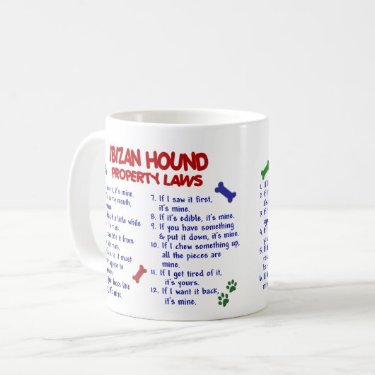 IBIZAN JAGDHUND PL2 KAFFEETASSE (Vorderseite Links)