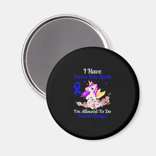 IBM Awareness Funny Unicorn Friend Family Support Magnet (Vorderseite/Rückseite)