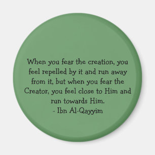 Ibn Al-Qayyim Quote Kühlschrankmagnet