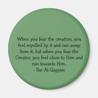 Ibn Al-Qayyim Quote Kühlschrankmagnet