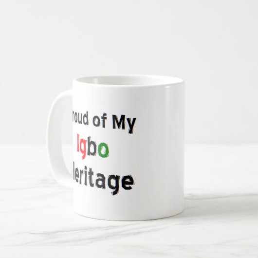 Ibo-Erbe-Kaffee-Tasse Kaffeetasse (Vorderseite Links)