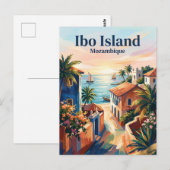 Ibo-Insel Mosambik Postkarte (Vorne/Hinten)