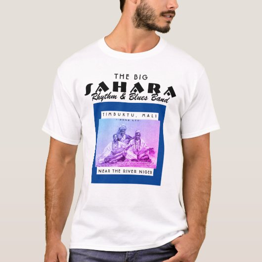 IBONELTD. DER GROSSE SAHARA R&B BAND bl T - Shirt (Vorderseite)