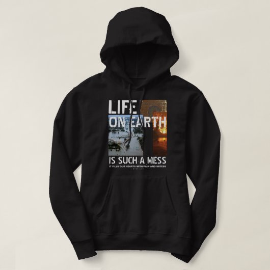 IBONELTD. LEBEN AUF DER ERDE 2db Hoodie (Design vorne)