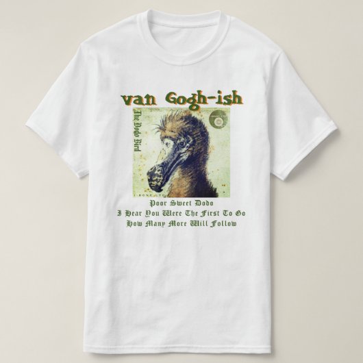 IBONELTD. T - SHIRT VAN GOGHISH DODO (Design vorne)