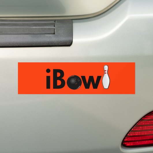 iBowl (Ball-Button) Autoaufkleber (Auf Auto)