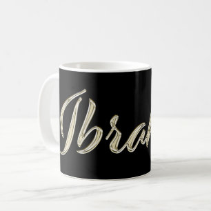 Ibrahim Name whitegold Tasse Teetasse Kaffeetasse