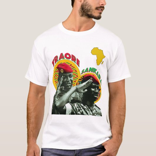 Ibrahim Traoré & Thomas Sankara Pan-African Shirt (Vorderseite)