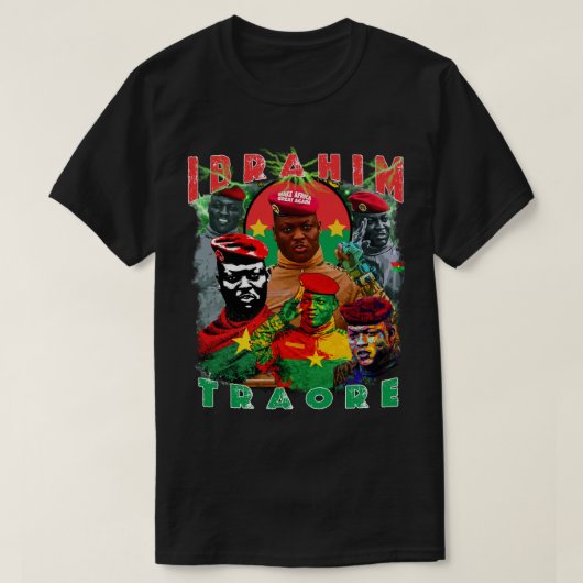 Ibrahim Traore Vintage Bootleg tee Panafrikanisch (Design vorne)