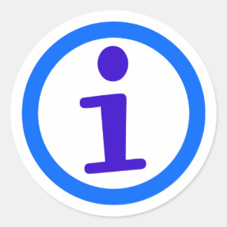 iBrattleboro "i" Logo-Aufkleber Runder Aufkleber