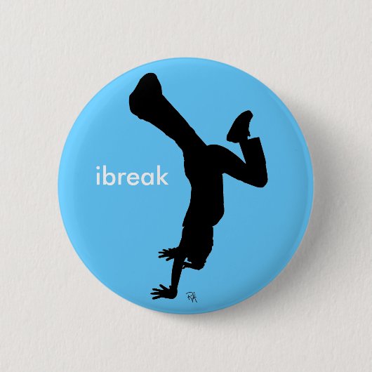 ibreak Bgirlknopf Button (Vorderseite)