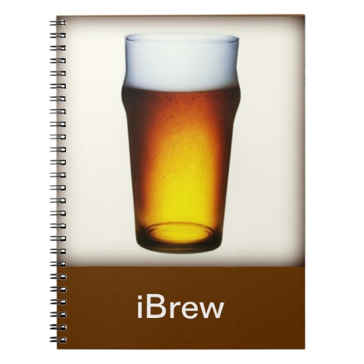 iBrew Ale Glas Notizblock (Vorderseite)