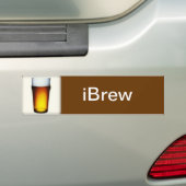 iBrew Ale Glass Autoaufkleber (Auf Auto)