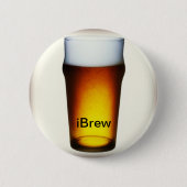 iBrew Ale Glass Button (Vorderseite)