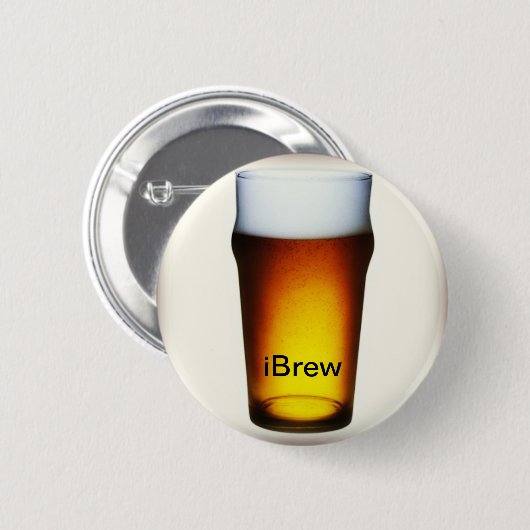 iBrew Ale Glass Button (Vorne & Hinten)