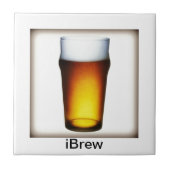 iBrew Ale Glass Fliese (Vorderseite)