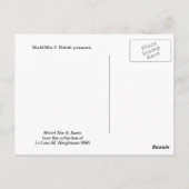 IBritische Gefangene im Weltkrieg Postkarte (Rückseite)
