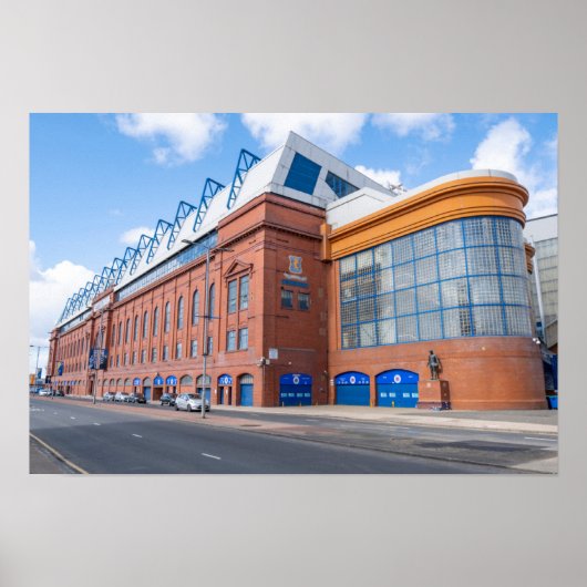 Ibrox Park Stadium Glasgow Rangers Schottland Poster (Vorne)