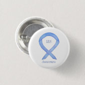 IBS Awareness Ribbon Periwinkle Guardian Button (Vorne & Hinten)
