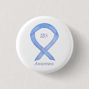 IBS Awareness Ribbon Periwinkle Guardian Button