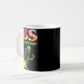 Ibs I Be Tin' Funny Skeleton Tie Dye Kaffeetasse (Vorderseite Links)