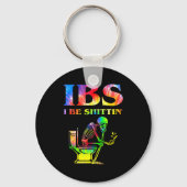 Ibs I Be Tin' Funny Skeleton Tie Dye Schlüsselanhänger (Vorderseite)