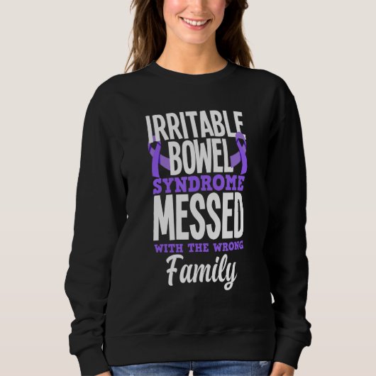 Ibs Reizbares Darmsyndrom, das mit falscher Fam Sweatshirt (Vorderseite)