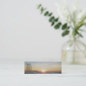 IBSP Sunset Business Cards Mini Visitenkarte (Stehend Vorderseite)
