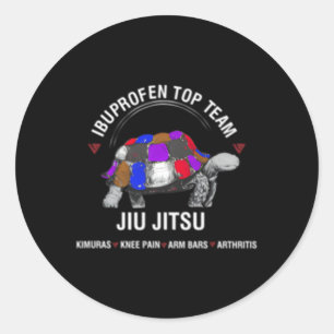 Ibuprofen Top Team Jiu Jitsu Runder Aufkleber