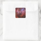 IC 2944 Running Chicken Nebula Lambda Cen Nebula Quadratischer Aufkleber (Tasche)