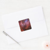 IC 2944 Running Chicken Nebula Lambda Cen Nebula Quadratischer Aufkleber (Umschlag)
