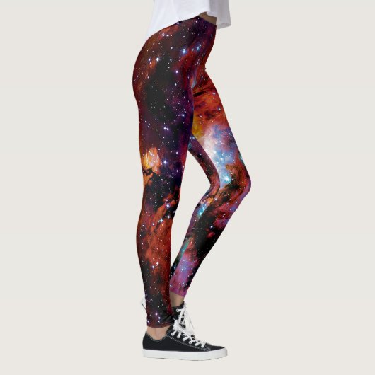 IC 4628 Pop Rachennebel Art Ölgemälde Leggings (Rechts)