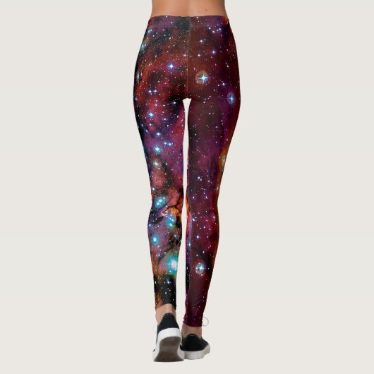 IC 4628 Pop Rachennebel Art Ölgemälde Leggings (Rückseite)