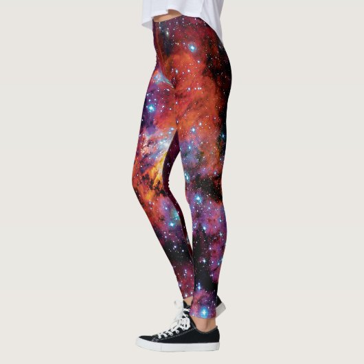 IC 4628 Pop Rachennebel Art Ölgemälde Leggings (Links)
