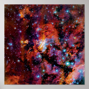 IC 4628 Prachtnebel - Farbiges Außenraumgebälk Fot Poster