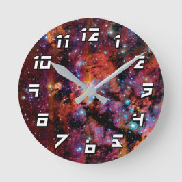 IC 4628 Prachtnebel - Farbiges Außenraumgebälk Fot Runde Wanduhr