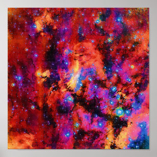 IC 4628 Prawn-Nebel Pop-Art-Ölgemälde Poster