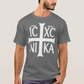 IC XC NIKA Cross Eastern Christlich Griechisch T-Shirt (Vorderseite)